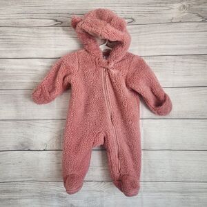Baby Just One You by Carter's Sherpa Pram Snuggle Suit, Pink, 3 Months